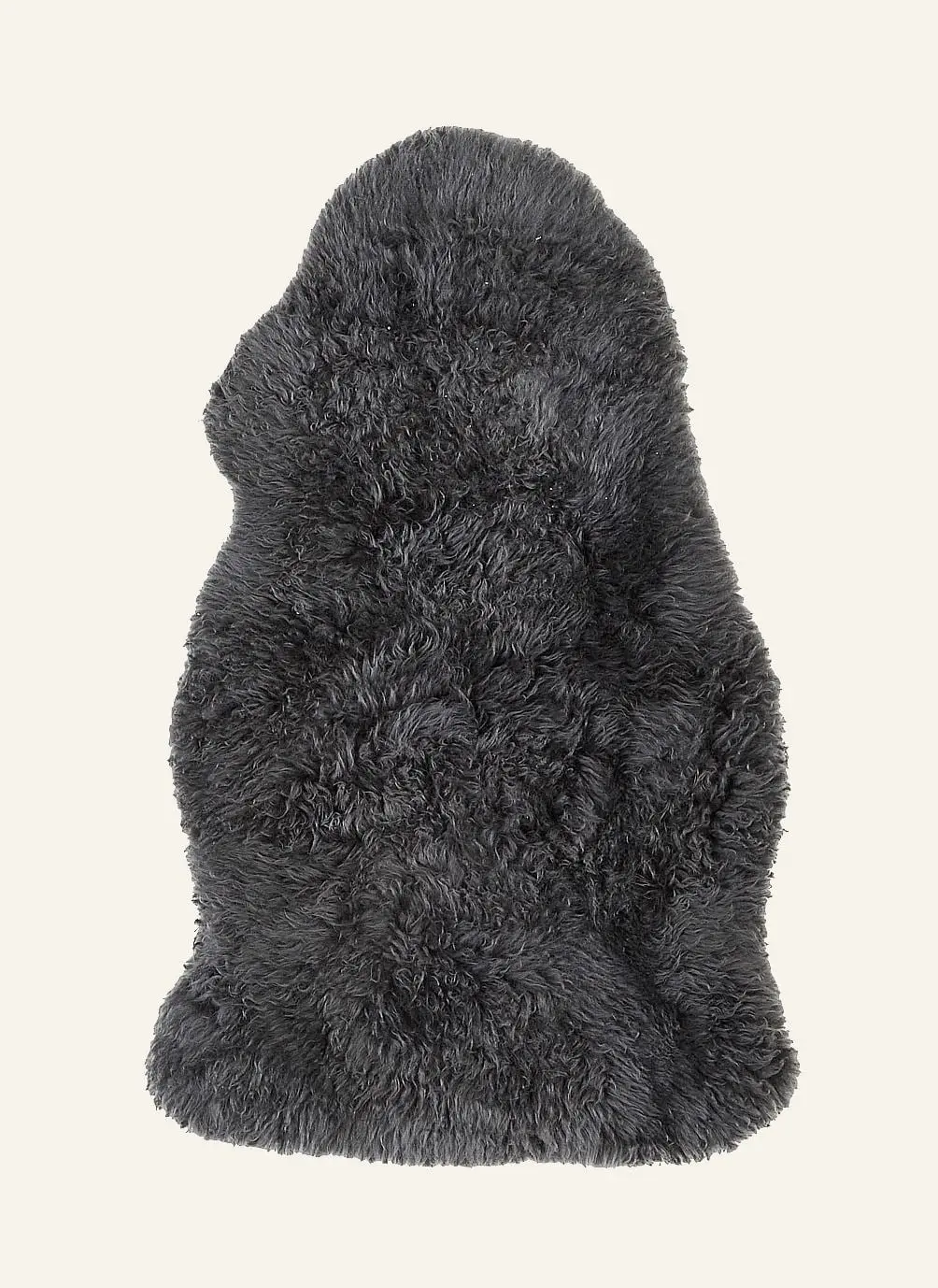Longwool lammeskinn koksgrå