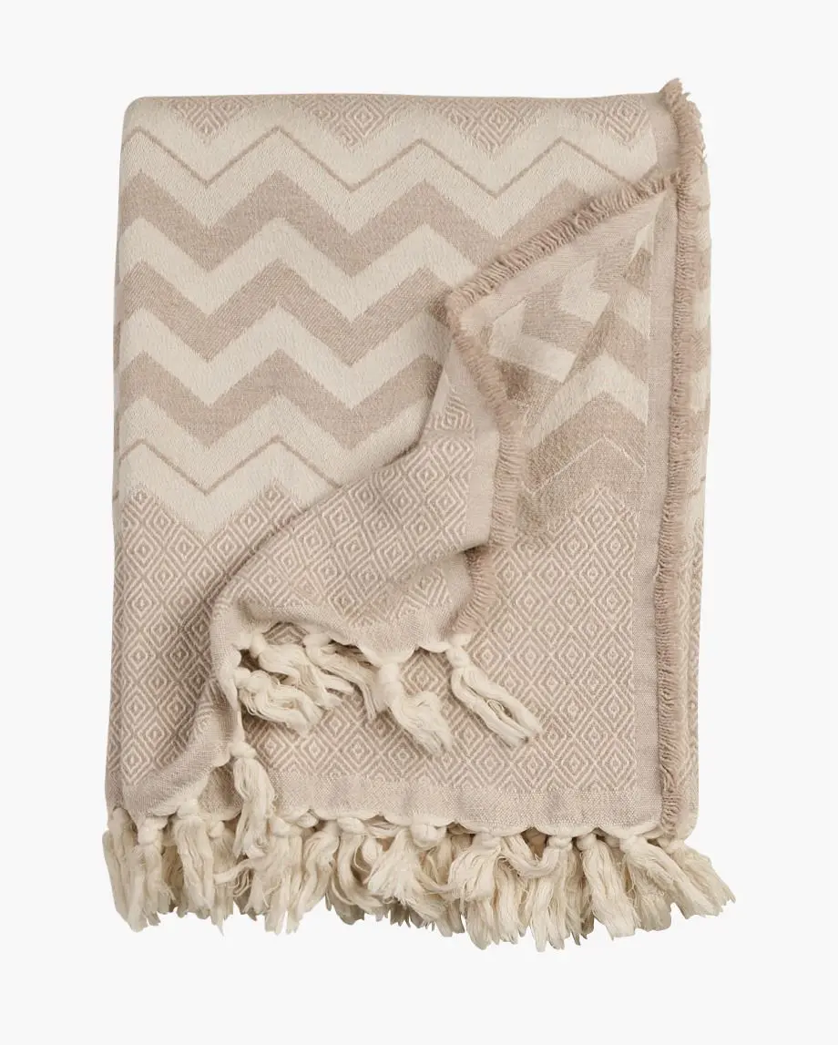 Kaya pledd beige