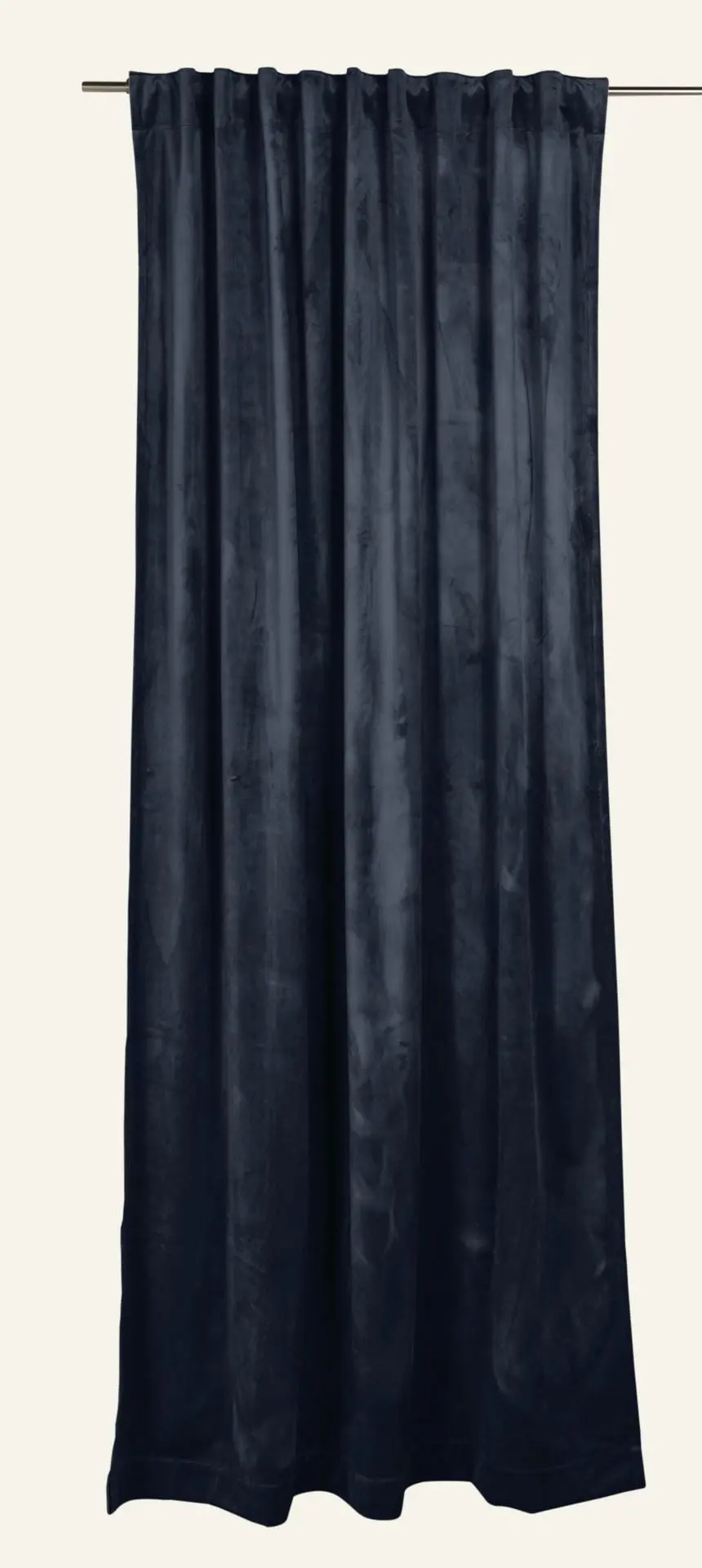 Mali velour gardin mørk blå