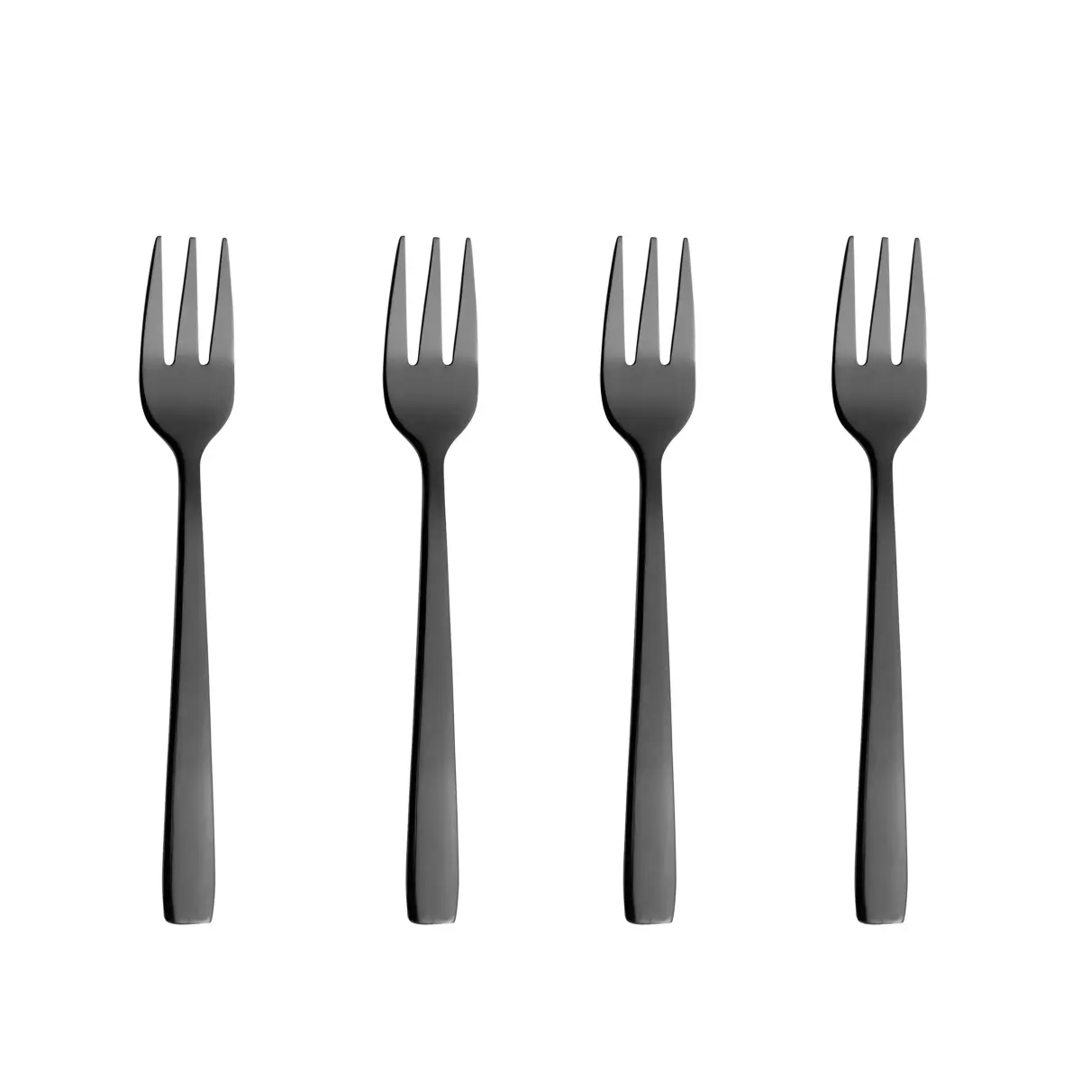 Raw kakegaffel 4 deler, Svart