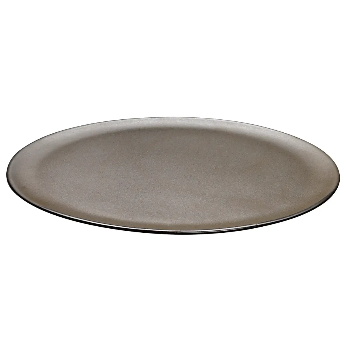 Raw tallerken Ø34 cm, Metallic brown