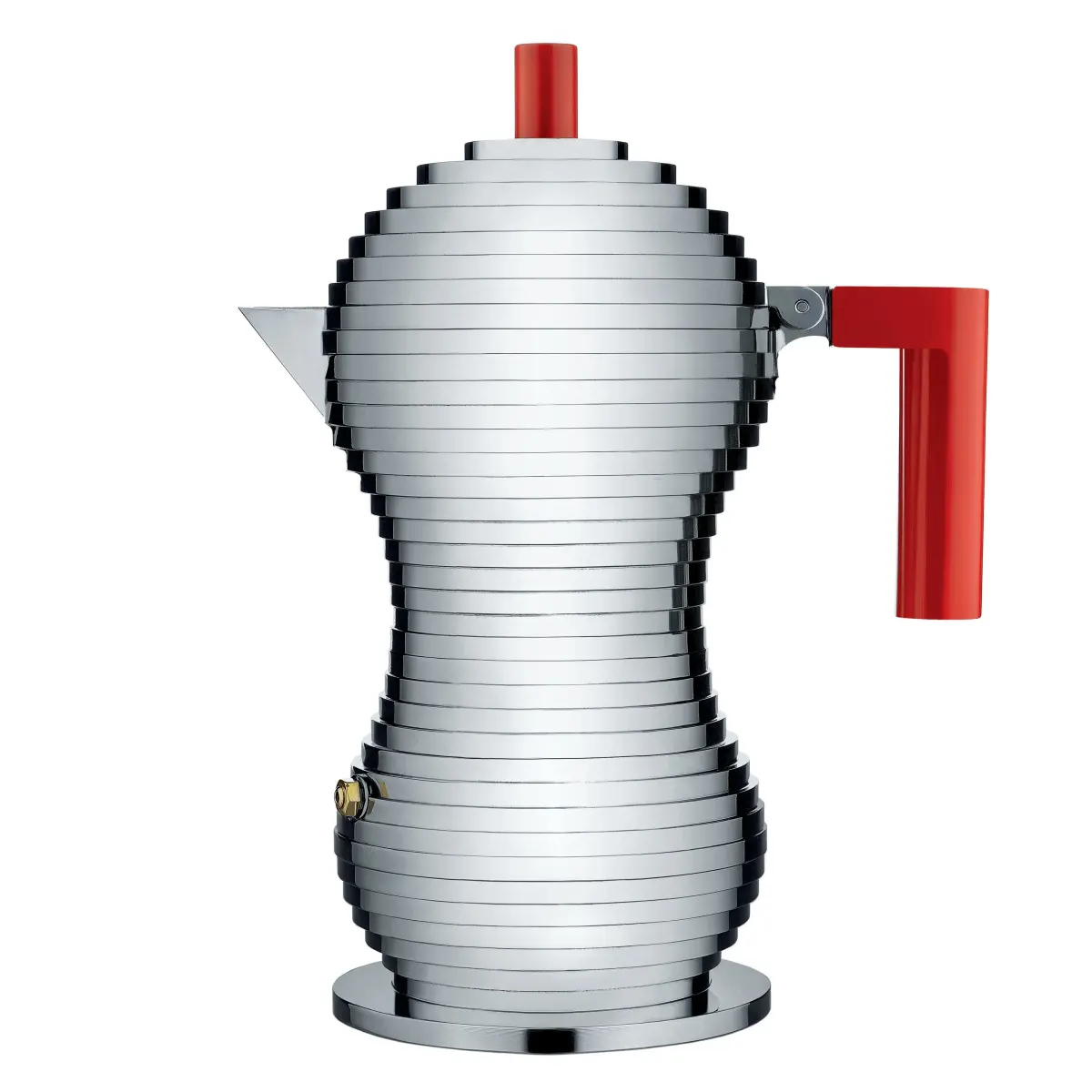 Pulcina espressobrygger 6 kopper, rød hank
