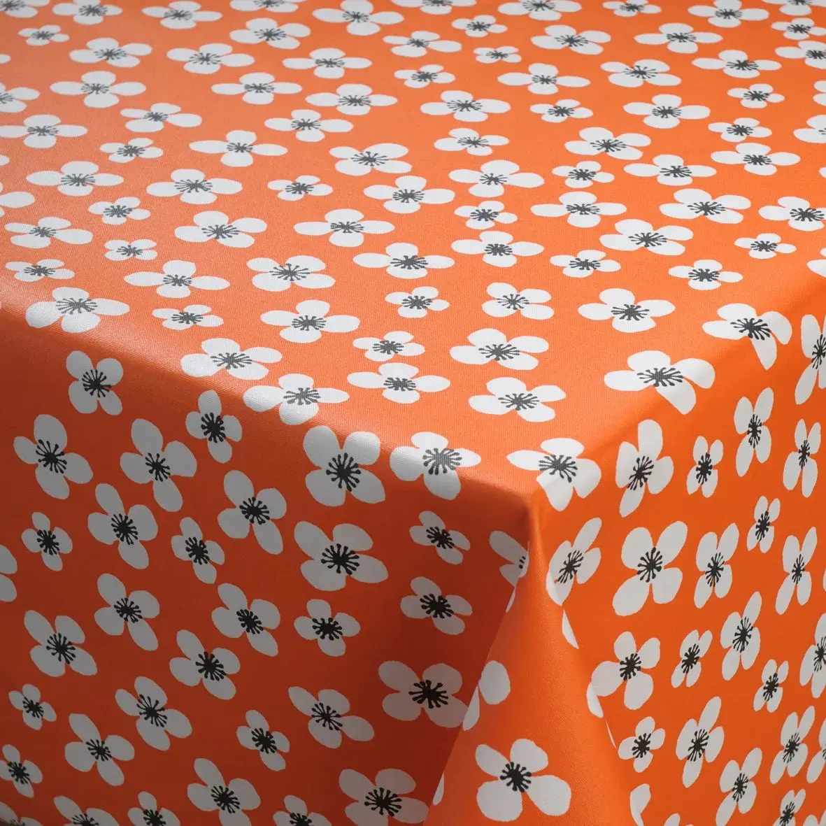 Belle Amie voksduk oransje, oransje-hvit