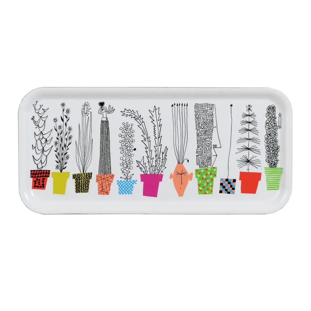 Italiensk blomsterhylla brett, 32x15 cm