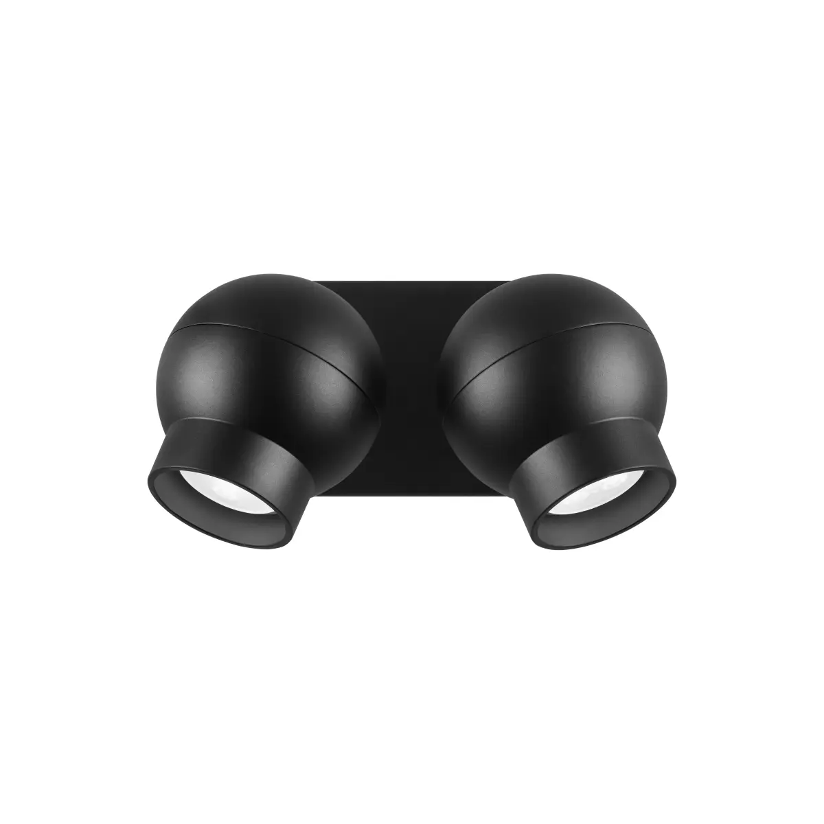 Ogle mini twin vegglampe, Svart