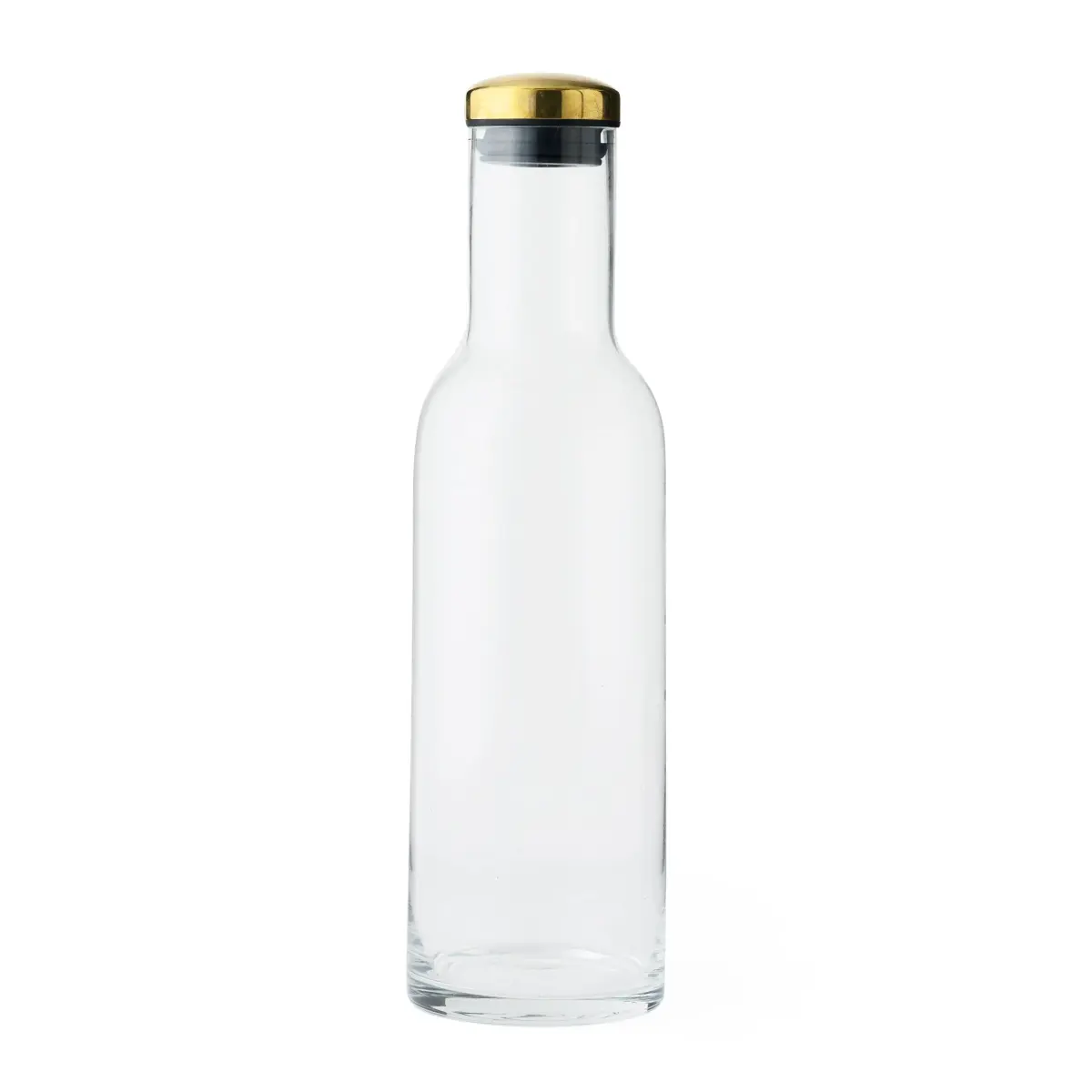 Bottle karaffel 1 l, glass-messing