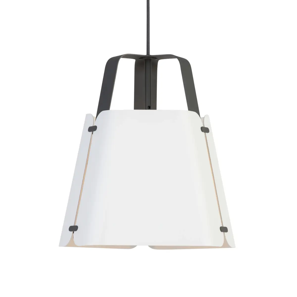 Fold pendel Ø34 cm, Antracit-Hvit struktur