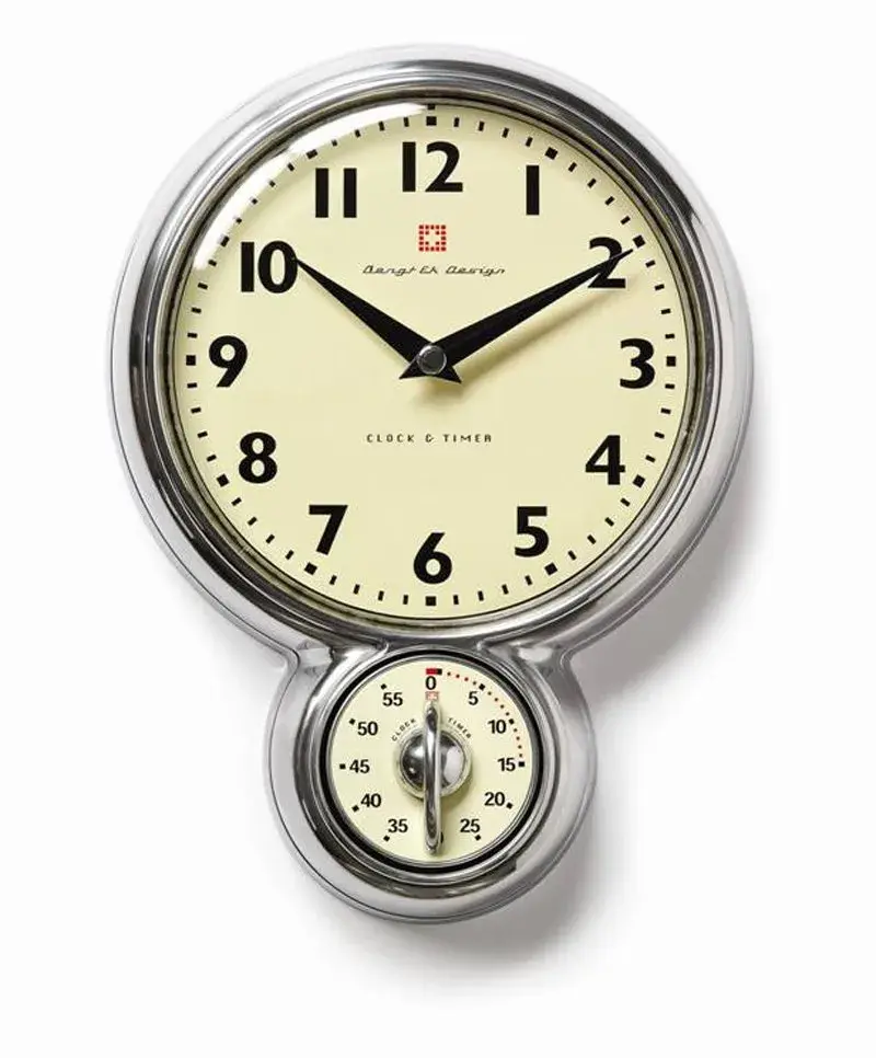 Bengt Ek veggur-timer, aluminium