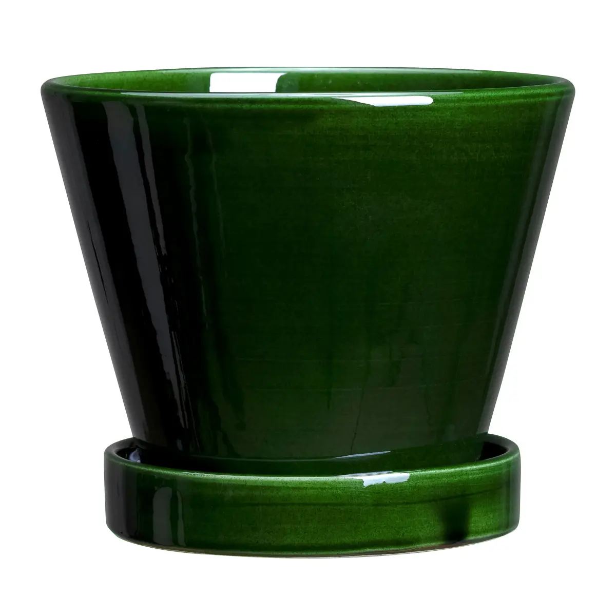 Julie krukke glassert Ø17 cm, Green emerald