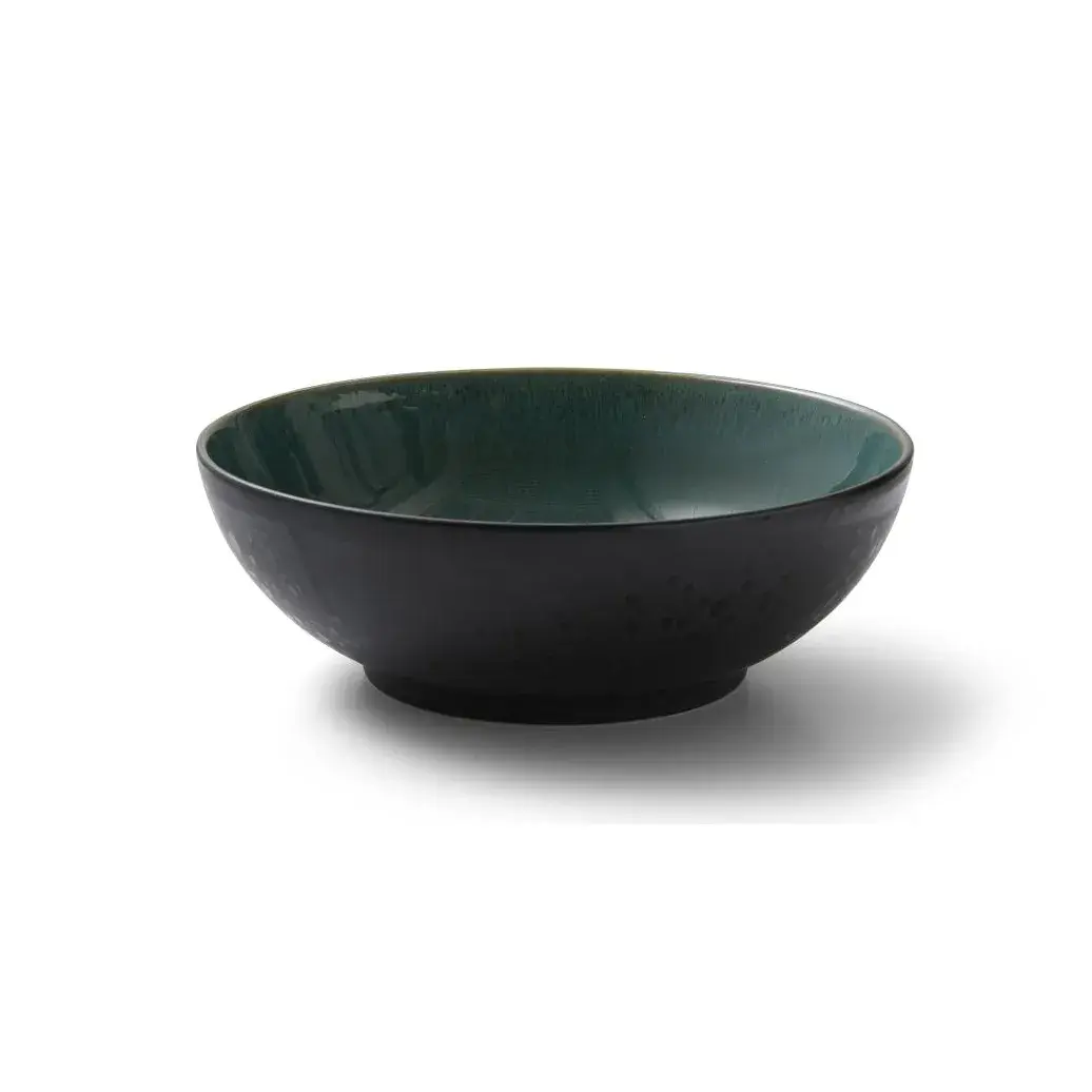 Bitz salatskål Ø30 cm, Svart-grønn