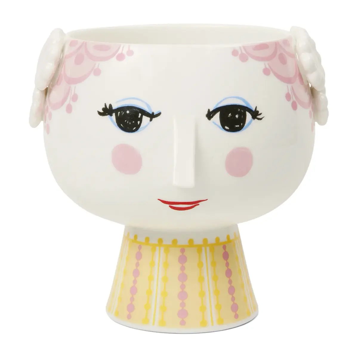Eva krukke på fot Ø 15,5 cm, Rosa