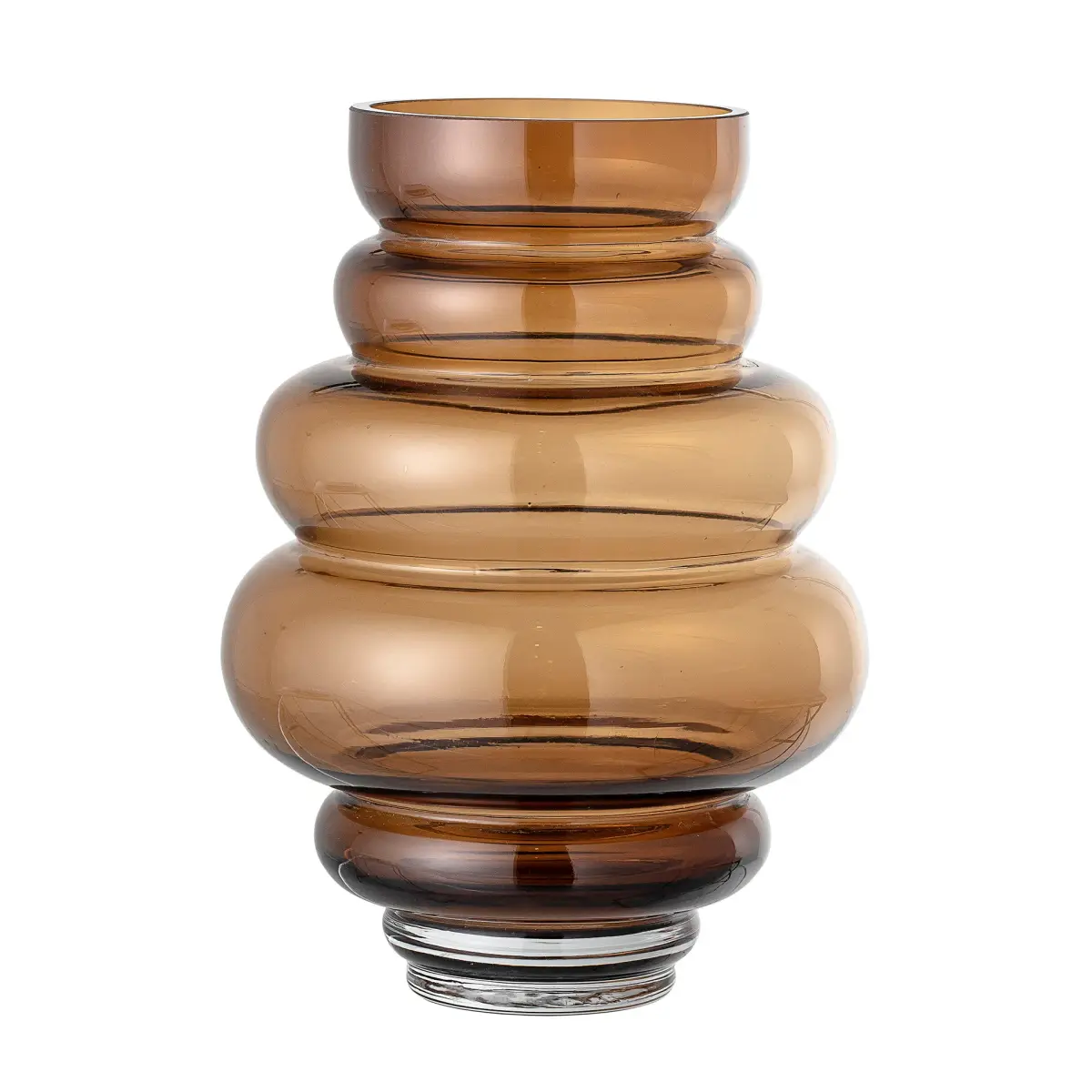Bloomingville glassvase 24 cm, Brun