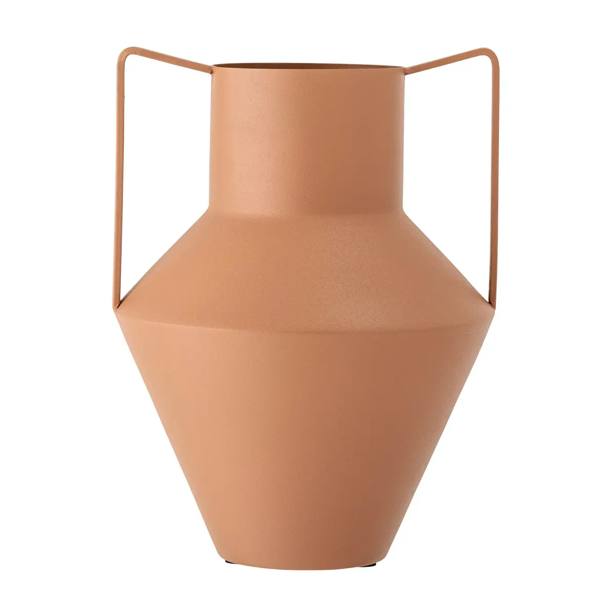 Bloomingville metallvase med hank 34 cm, Brun