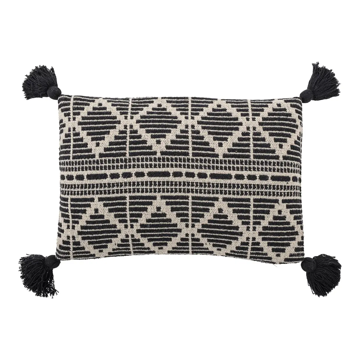 Bloomingville pute svart dusker 40x60 cm, Svart