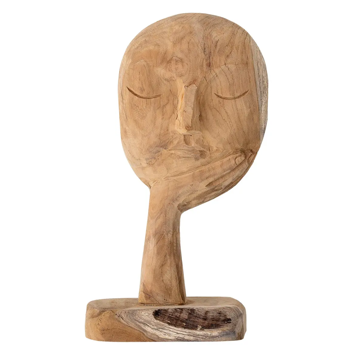 Bloomingville treskulptur 35 cm, Natur