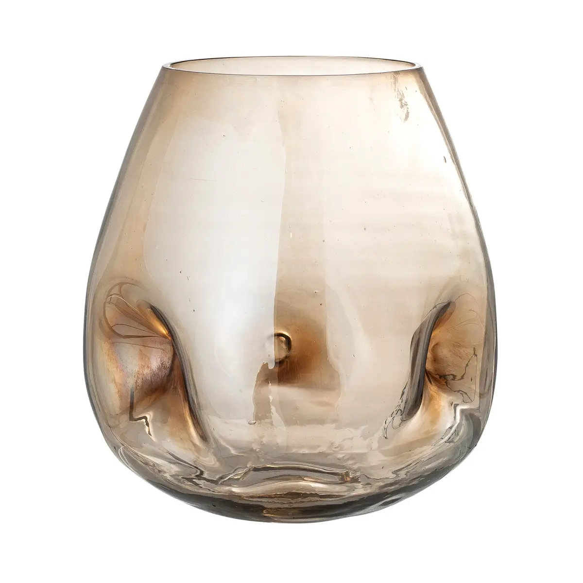 Ifza glassvase 20 cm, Brun