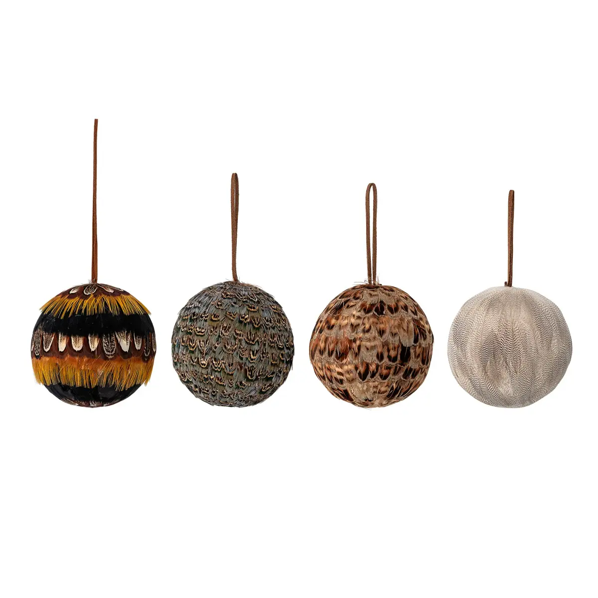 Misba julekule Ø 9 cm 4 deler, Multi