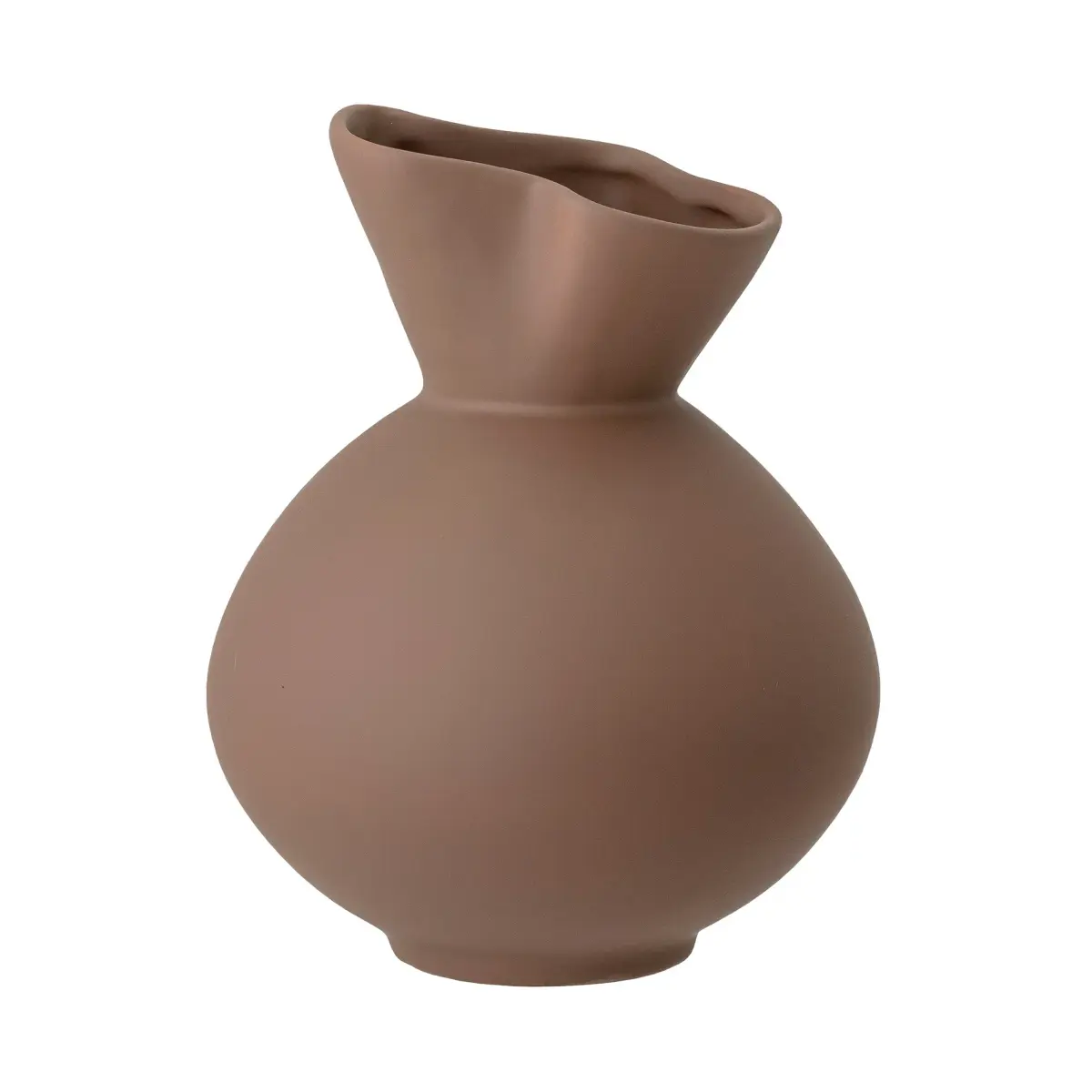 Nica vase 20 cm, Brun