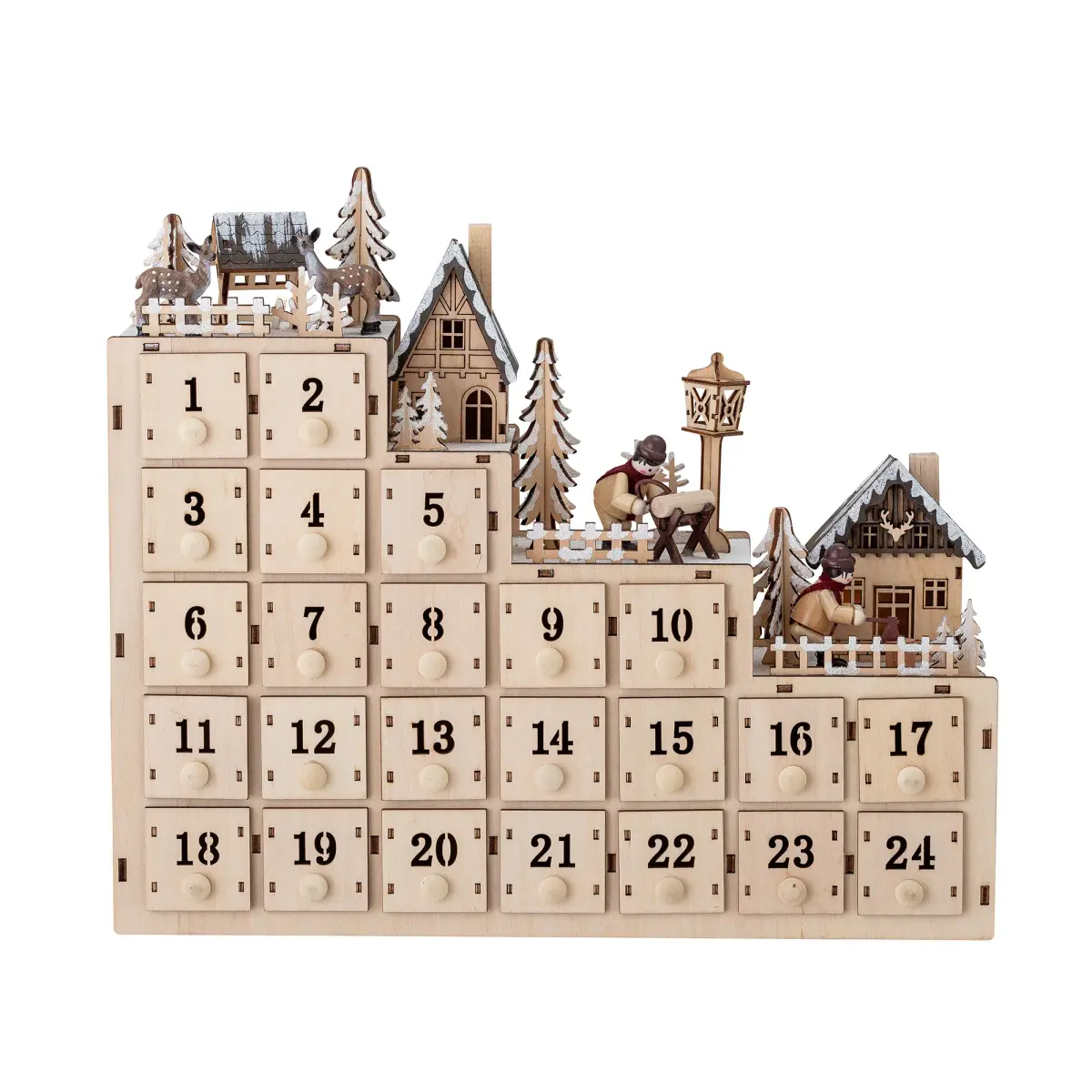 Richie julekalender 33 x 38 cm, Natur