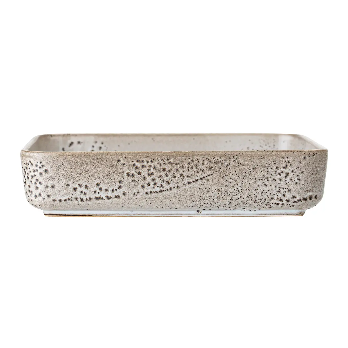 Thea serveringsfat keramikk 25x25 cm, Grå