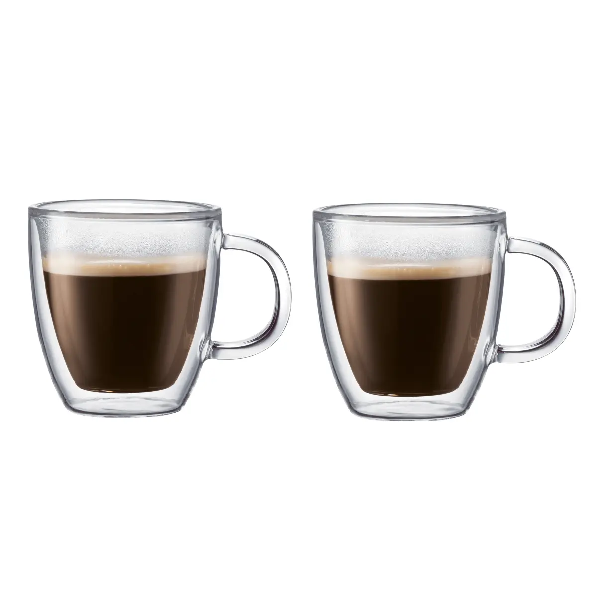 Bistro glass med dobbel vegg og hank 2-pakn., 0,3 l