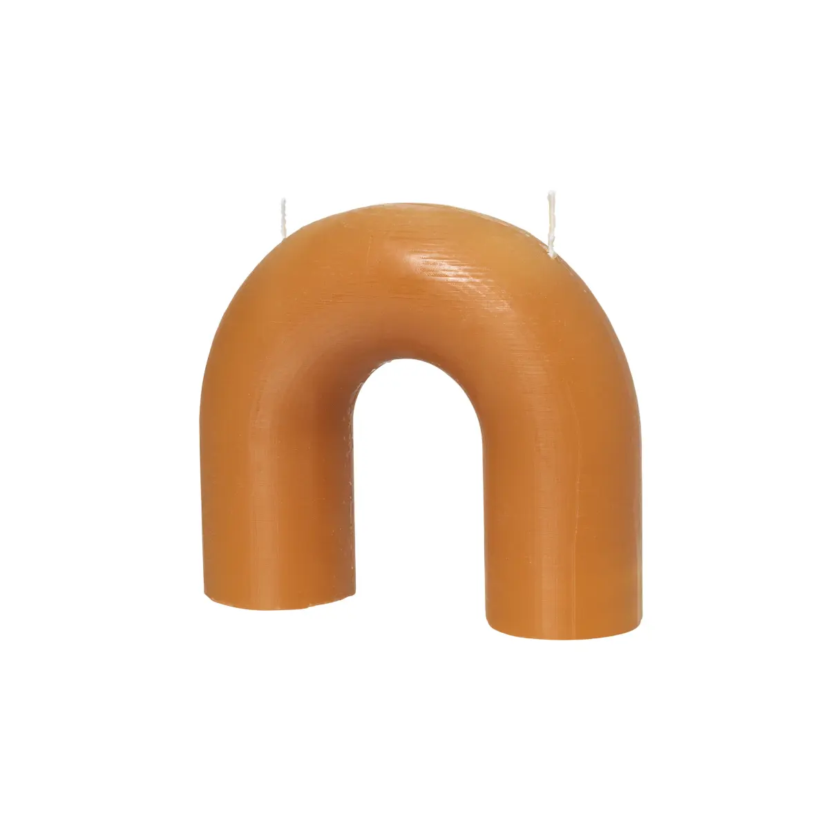 Bend lys 14,5x16,5 cm, Honey gold
