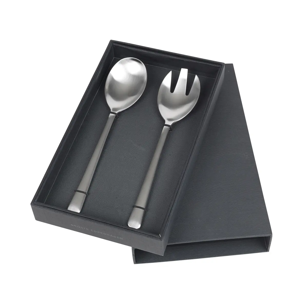 Hune salatbestikk 2-pakn., Brushed satin