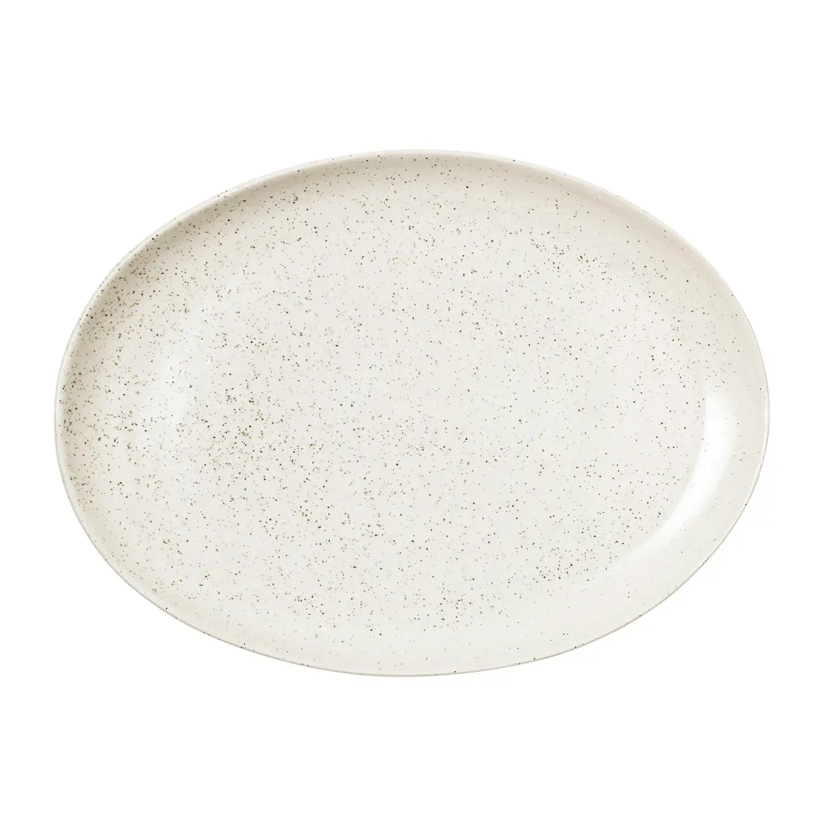 Nordic Vanilla fat ovalt 35,5 cm, Cream with grains