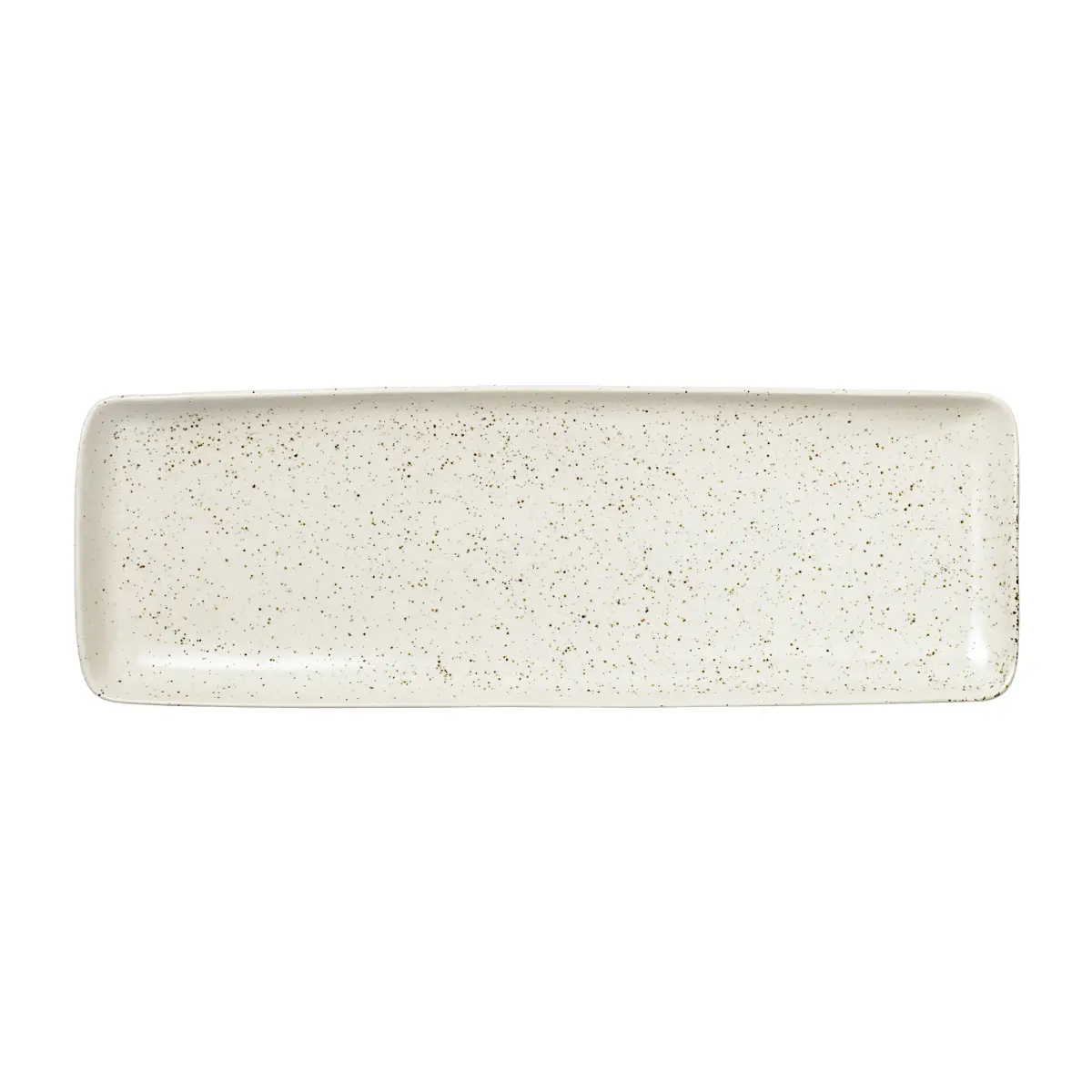 Nordic Vanilla fat rektangulært 12,5 x 35 cm, Cream with grains