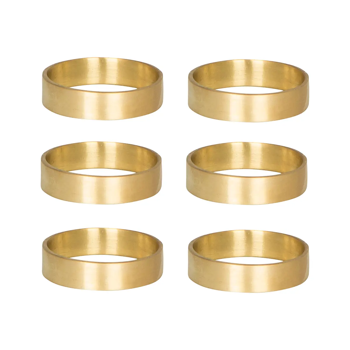Ring serviettring 6-pk, matt messing