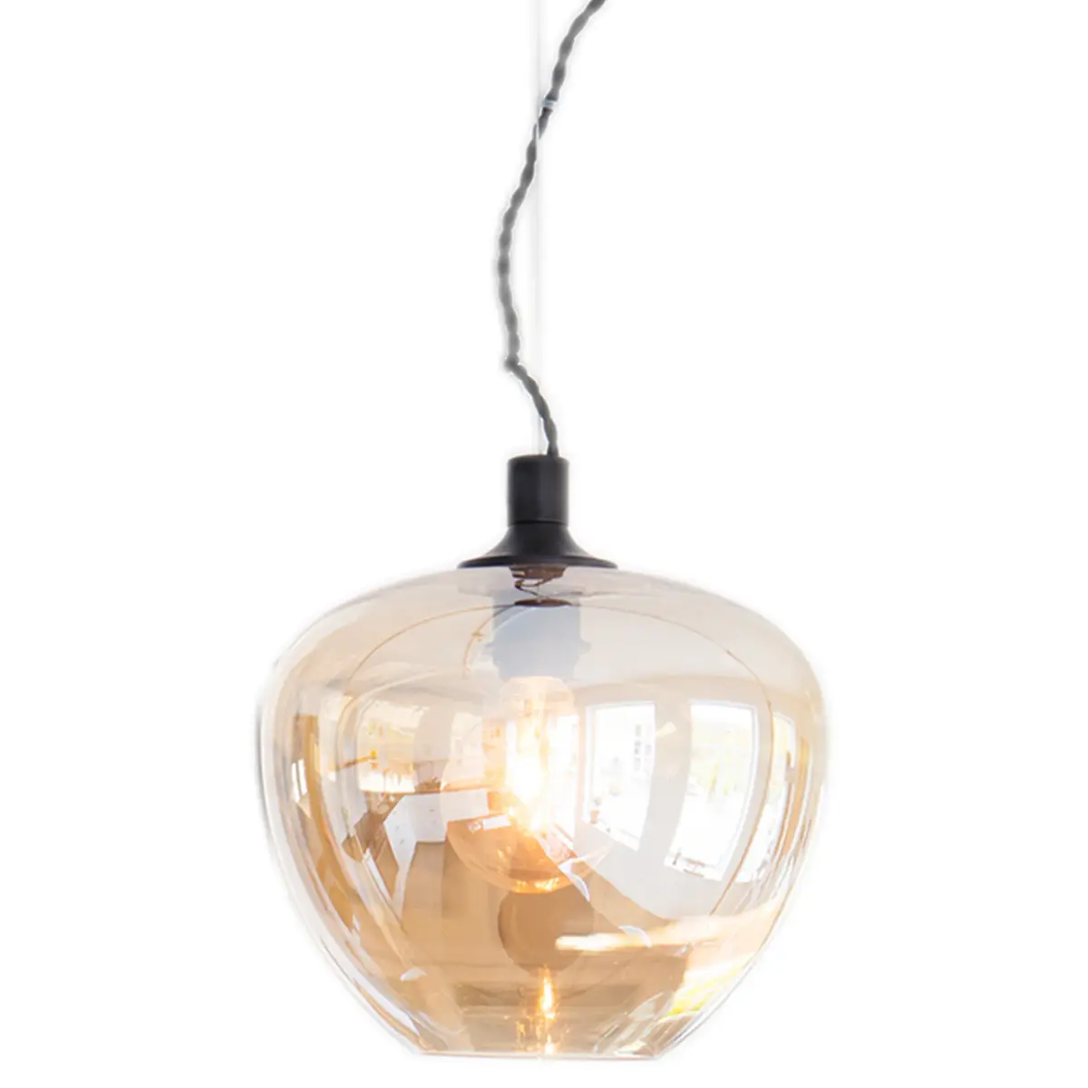 Bellissimo taklampe, amber