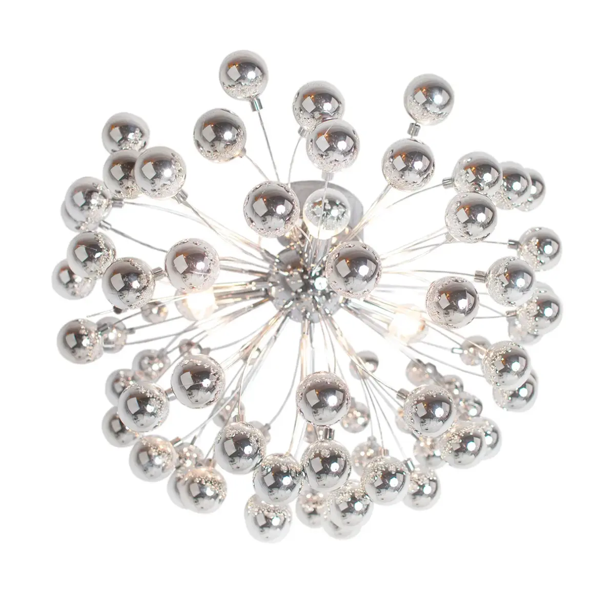 Carroll plafond Ø58 cm, Krom