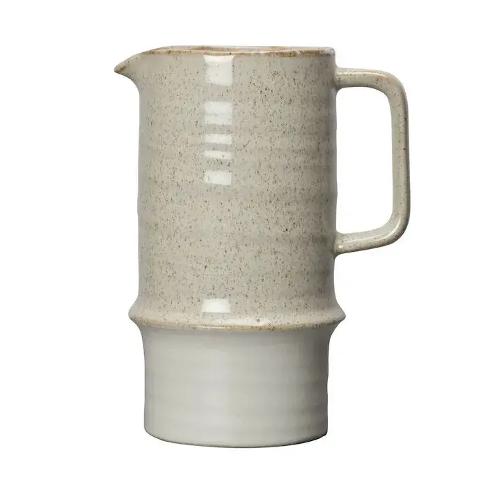 Asparagus kanne beige-matt hvit, 17 cm