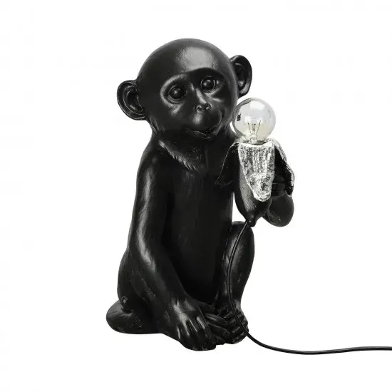 Banana Monkey bordlampe, Svart