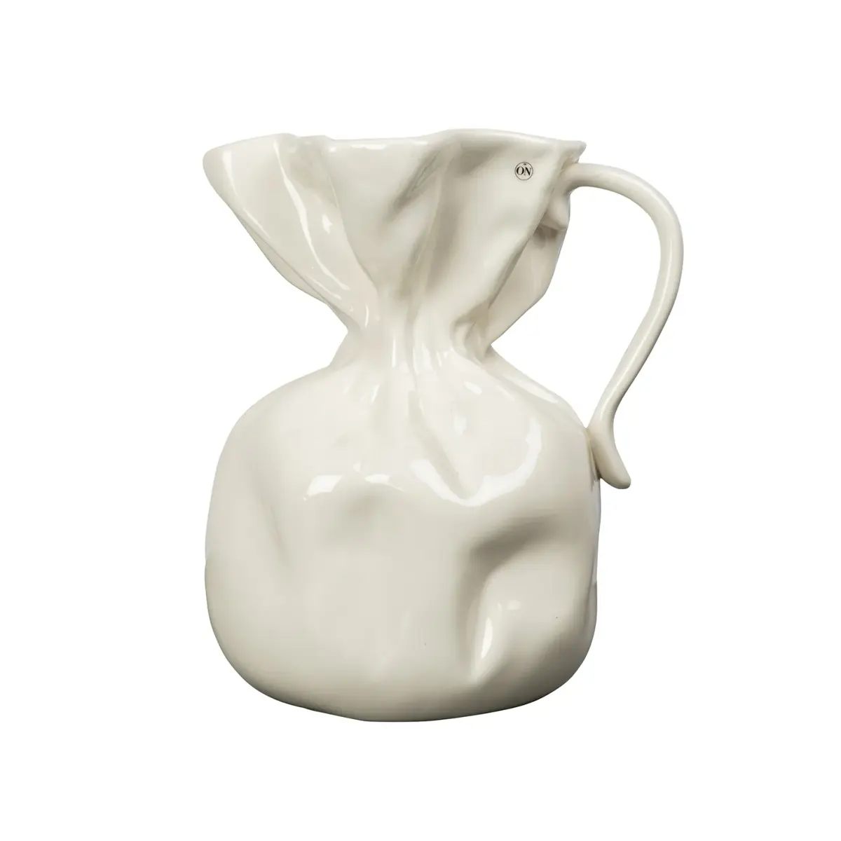 Crumple vase, Hvit