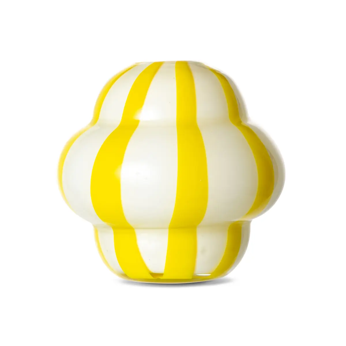 Curlie vase 20 cm, Gul