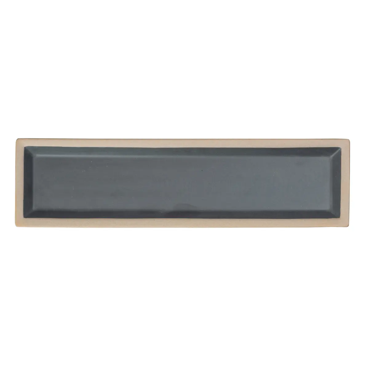 Fumiko tallerken 11,5x43 cm, Beige-black