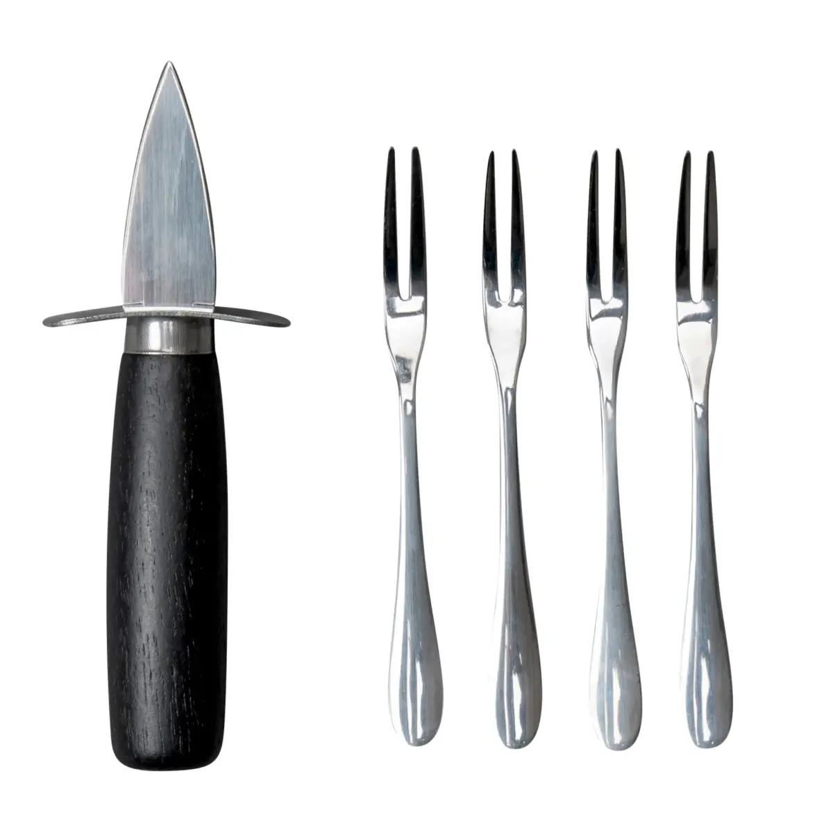 Ostrica oyster set, Svart-sølv
