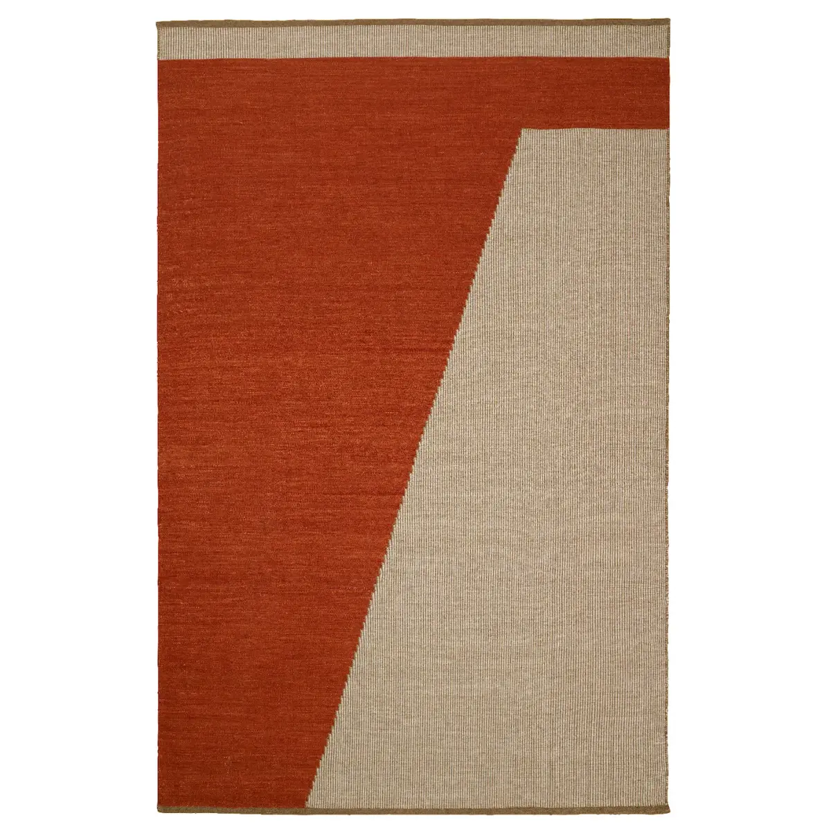 Una ullteppe 180x270 cm, Rust-beige-off white