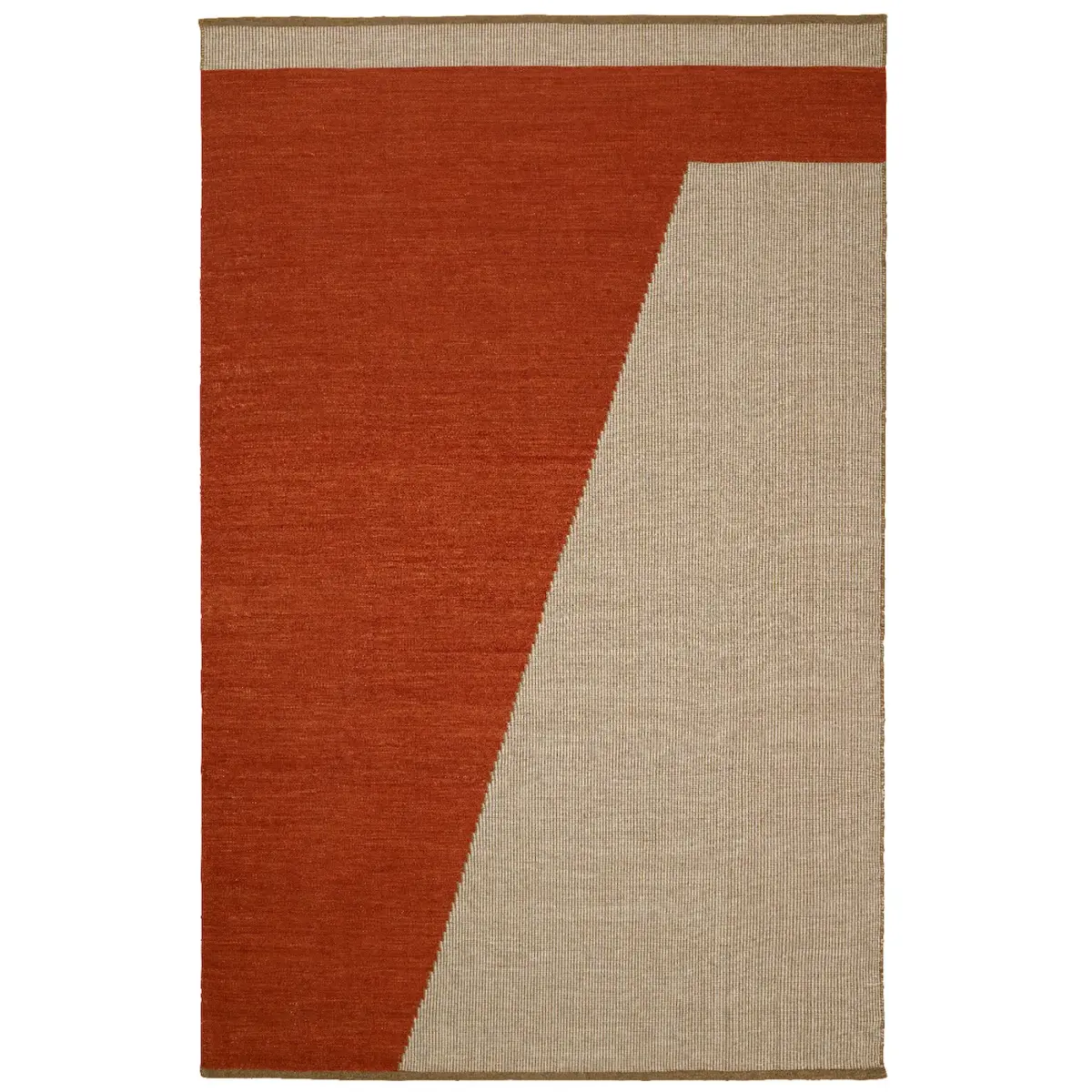 Una ullteppe 230x320 cm, Rust-beige-off white