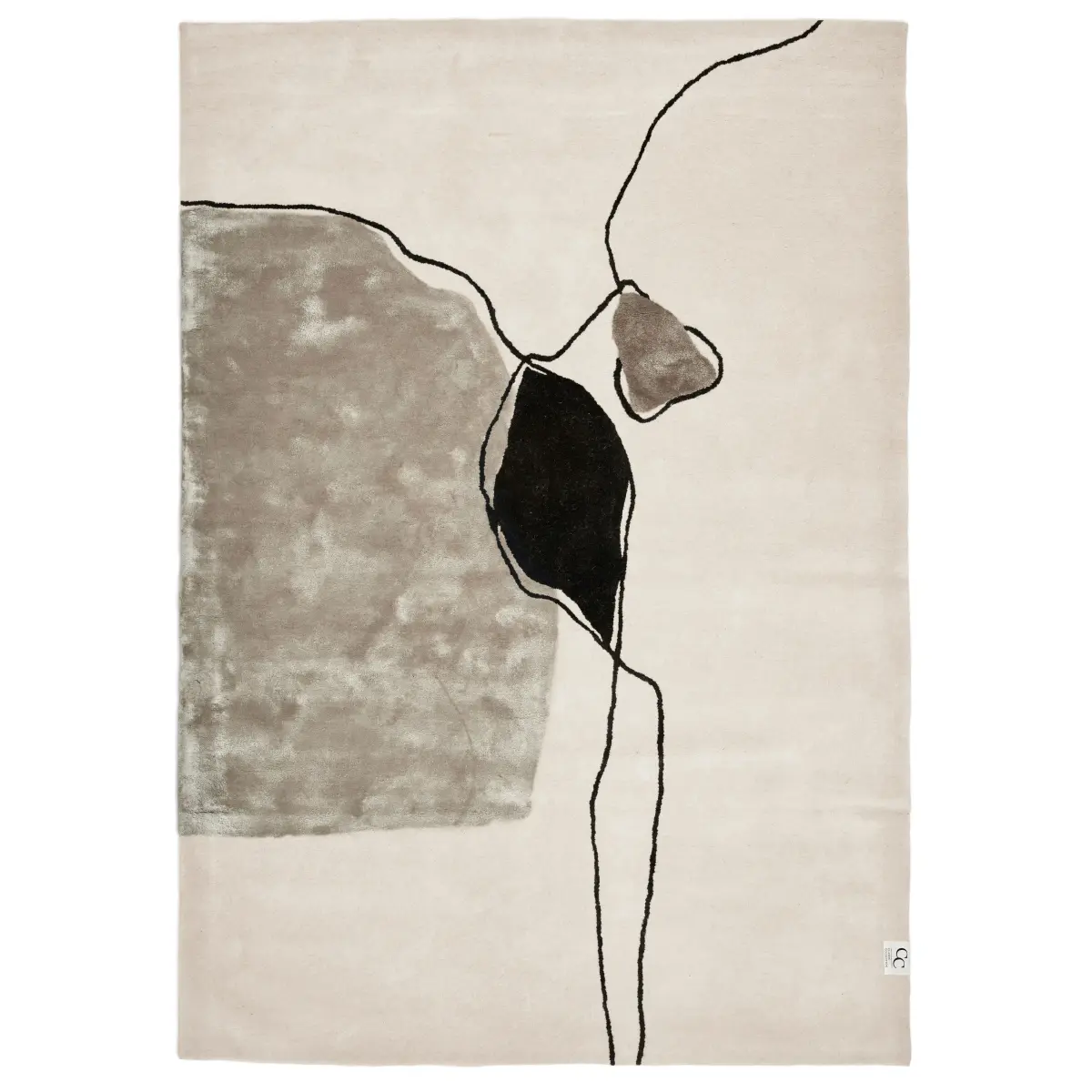 Abstract teppe 200 x 300 cm, Ivory