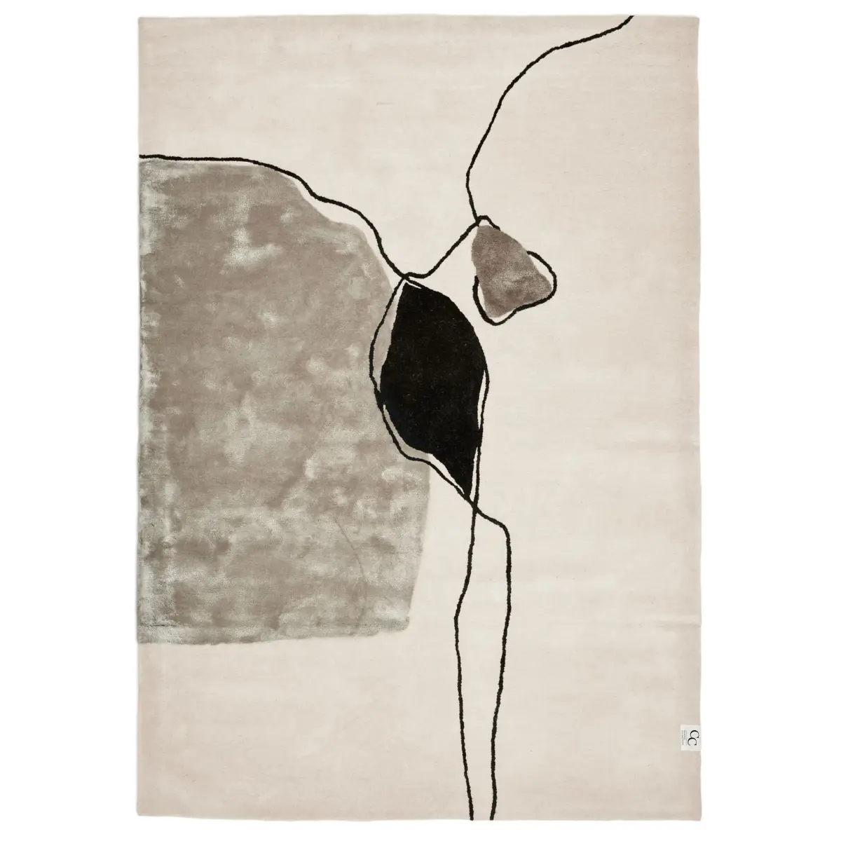 Abstract teppe 250 x 350 cm, Ivory