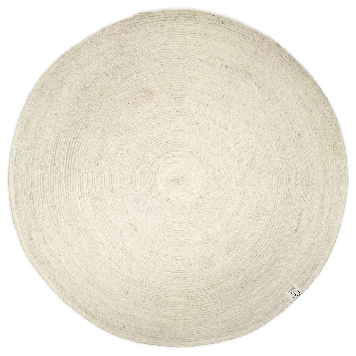 Merino ullteppe rund Ø160 cm, Hvit