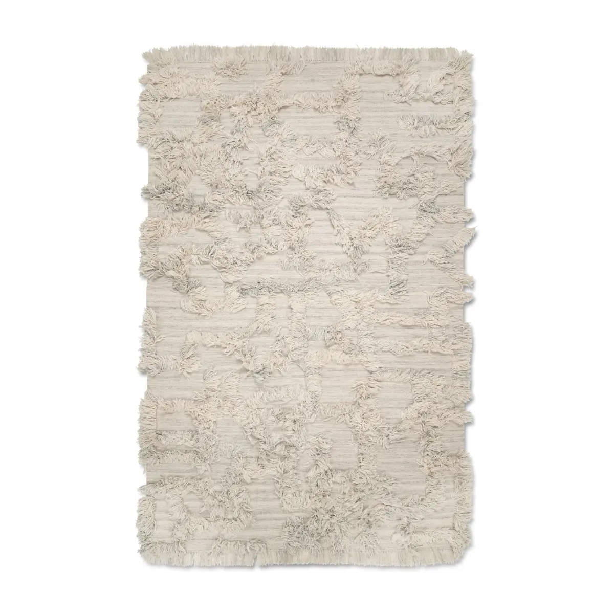 Rio ullteppe 200 x 300 cm, Ivory melange