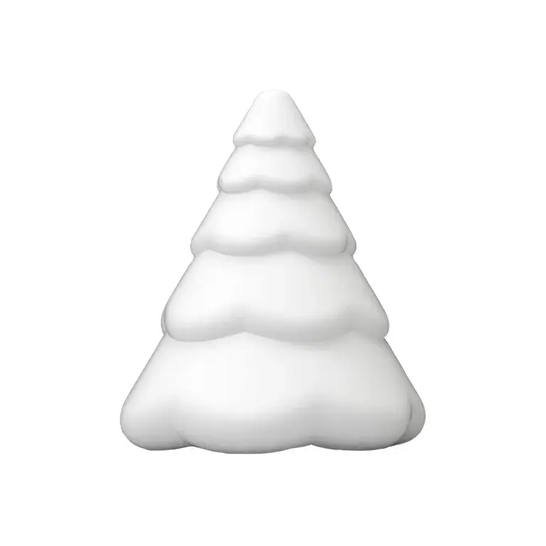 Snowy juletre 20 cm, White