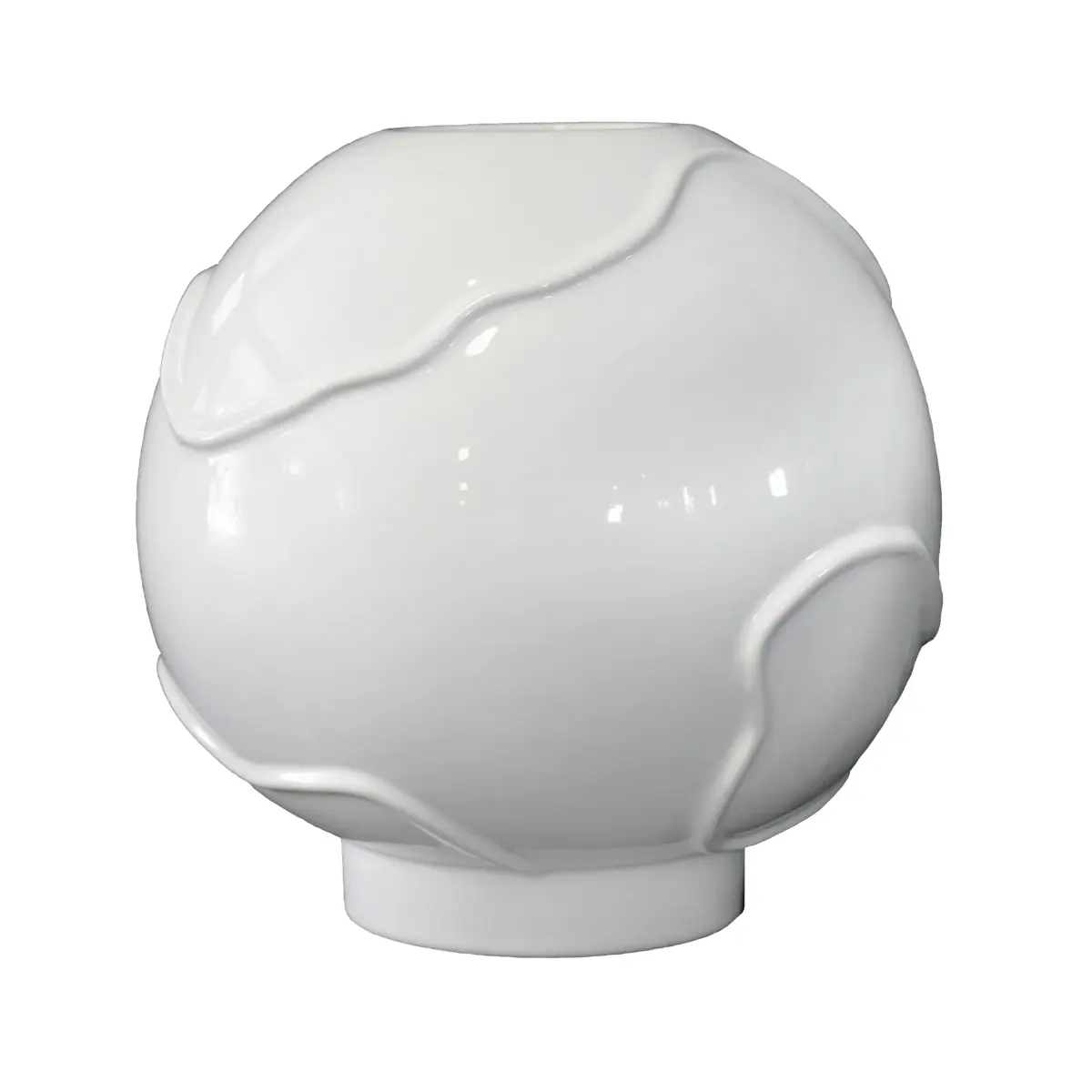 Form vase Ø25 cm, Shiny white