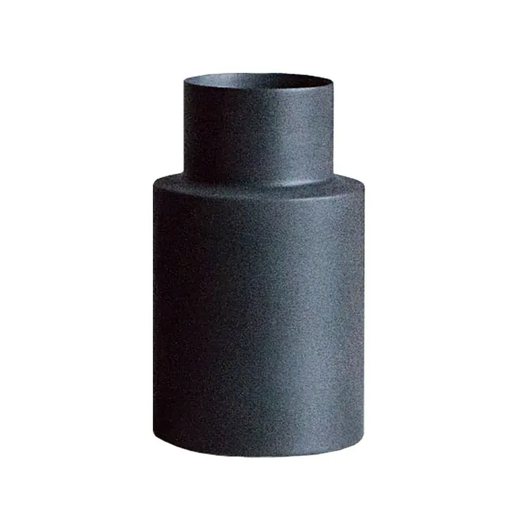 Oblong vase cast iron (svart), small, 24 cm