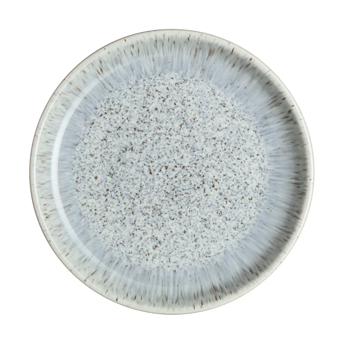 Halo Speckle coupe tallerken 21 cm, Grå-brun