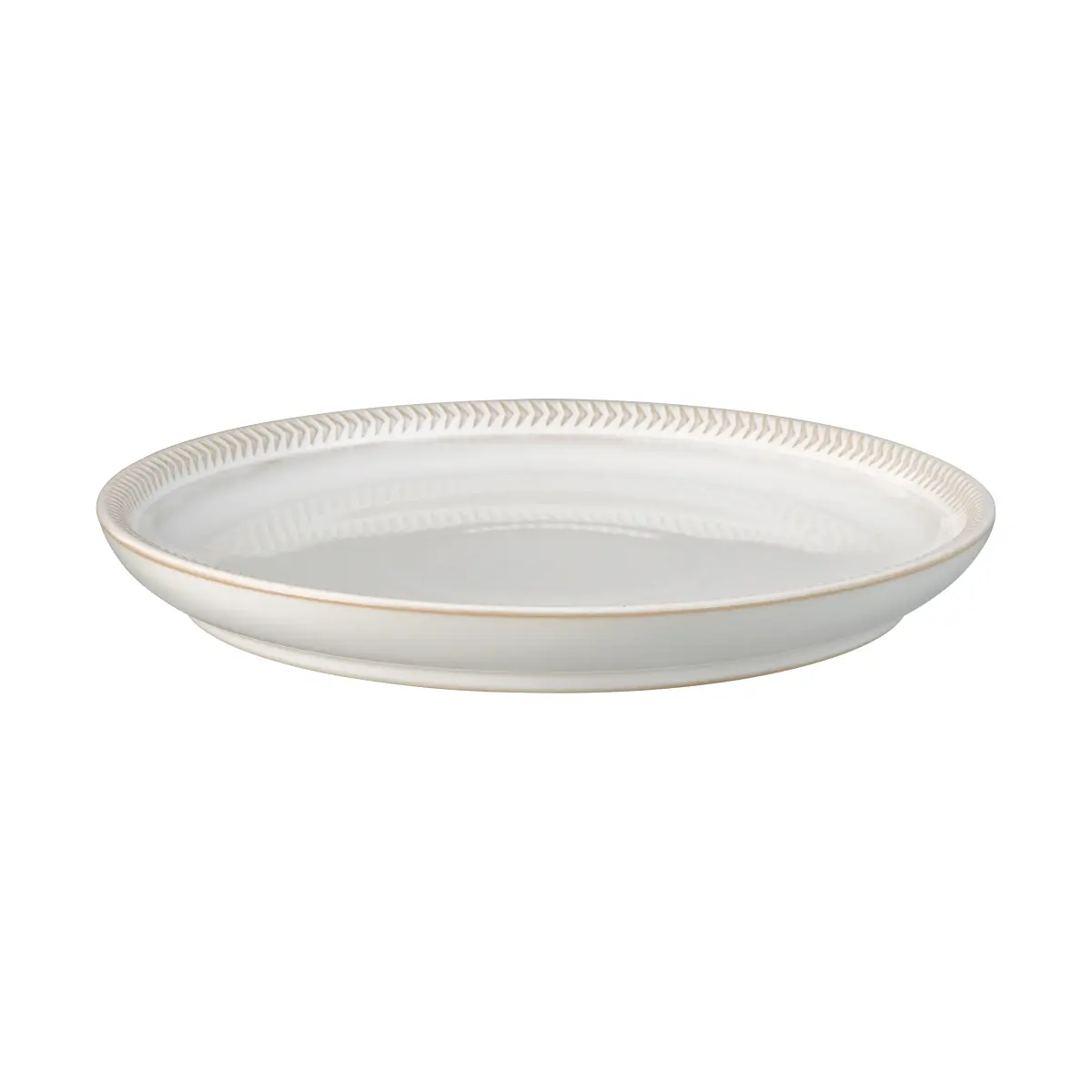 Natural Canvas coupe tallerken 21 cm, Textured