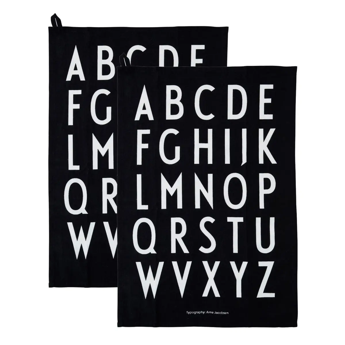 Design Letters kjøkkenhåndkle 40x60 cm 2-stk., Svart